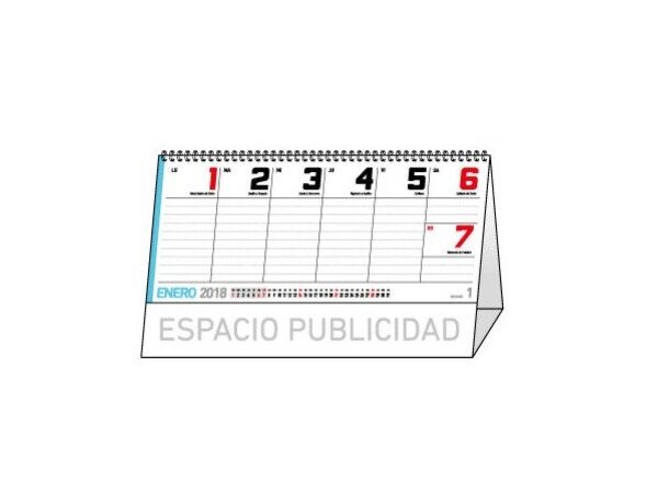 Calendario de sobremesa con 27 hojas de notas