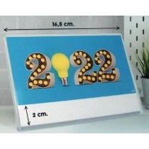 Calendario de mesa con soporte de plástico motivos estandar personalizado