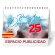 Calendario sobremesa con logo papel brillo Castellano-catalán