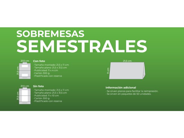 Calendario Sobremesa Semestral Abierto Motivos Estandares detalle 1