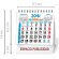 Calendario sobremesa promocionales de tamaño pequeño papel estucado brillo detalle 2