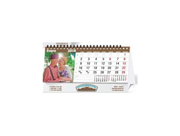 Calendario de sobremesa con fotos s 13 hojas con foto personalizado