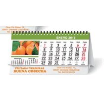 Calendario de mesa con 7 hojas