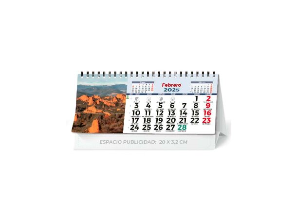 Calendario sobremesa para merchandising con 7 hojas detalle 2