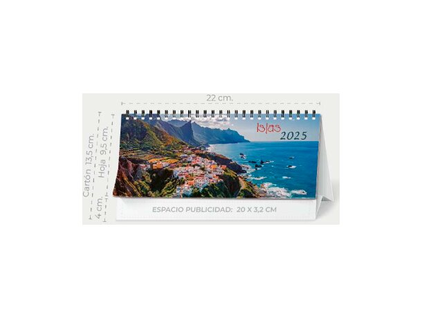 Calendario sobremesa para merchandising con 7 hojas detalle 10