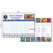 Calendario de pared tipo poster con foto Calendario de pared tipo poster con foto