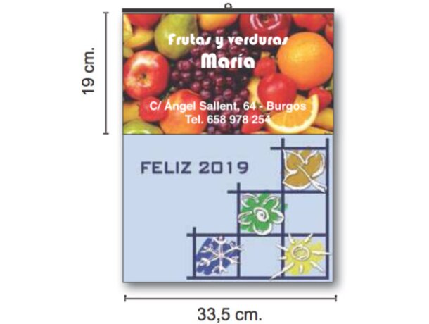 Calendarios De Pared Cartela Couché Brillo