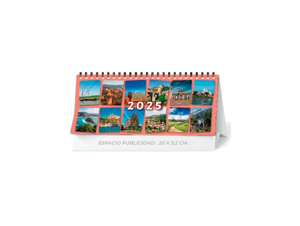 Calendario sobremesa para merchandising con 7 hojas detalle 1