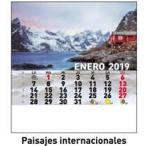 Calendario de sobremesa plástico
