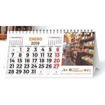 Calendario De Mesa Wire-o 7 Hojas Con Foto con foto