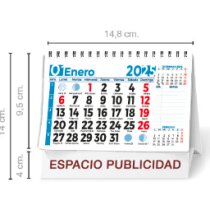 Calendario sobremesa personalizado 7 hojas
