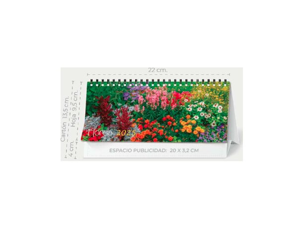 Calendario sobremesa para merchandising con 7 hojas detalle 8