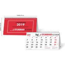 Calendario De Mesa Con 13 Hojas Y Wire-o Atodo Color personalizado