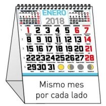 Calendario de sobremesa mini 9 hojas baratos