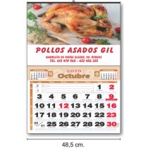 Calendarios Baratos Cartela Plastificado Con Foto publicitarios personalizado