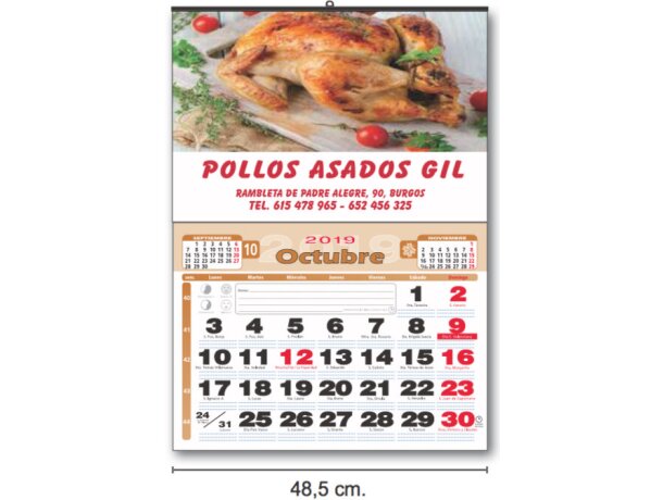 Calendarios Baratos Cartela Plastificado Con Foto publicitarios personalizado