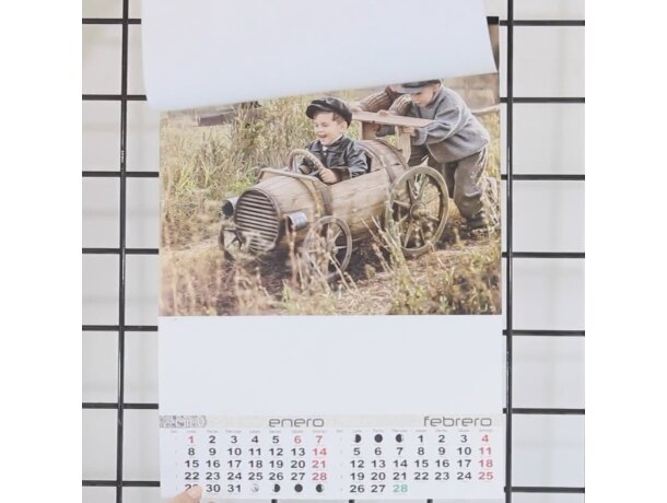 Calendario de pared estandar con faldilla bimensual