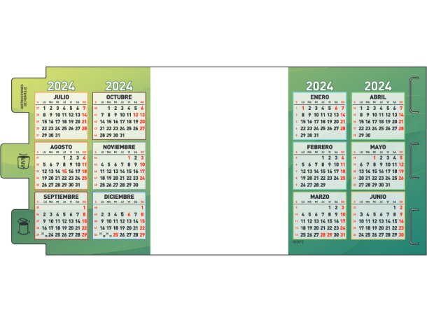 Calendario De Sobremesa Con Forma De Cubilite Redondo Automontable detalle 1