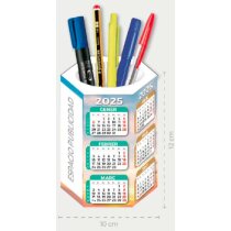 Porta lápices calendario forma hexagonal