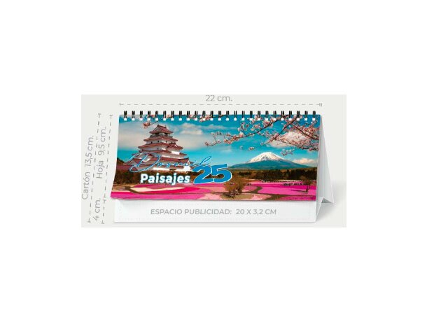 Calendario sobremesa con 7 hojas detalle 4