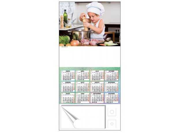 Calendario De Cocina Para Nevera Con Imán Motivos Estantar bartos