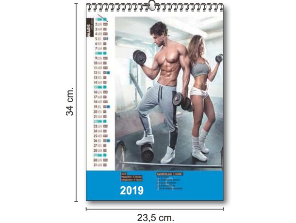 Calendarios De Pared Mensuales Personalizados 7 Hojas con foto personalizado