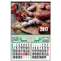 Calendario de pared con faldilla personalizado