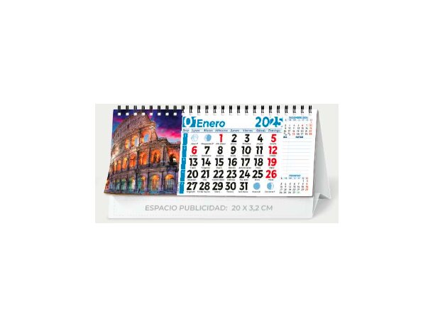 Calendario sobremesa con 7 hojas detalle 6