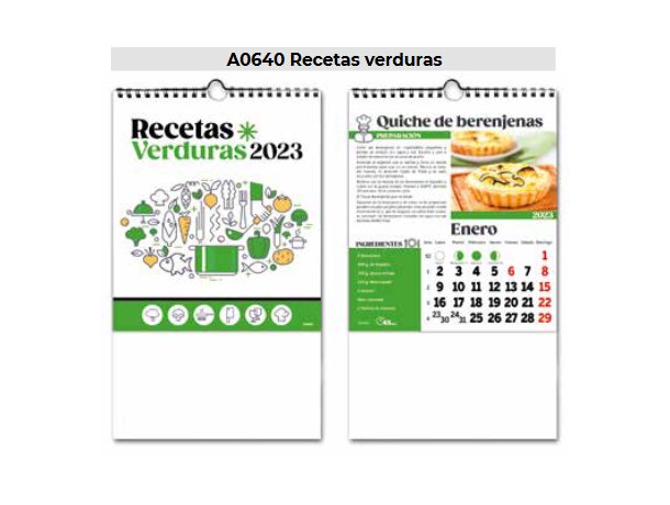 Calendario de cocina con wireo detalle 1