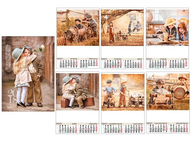 Calendario con faldilla personalizado