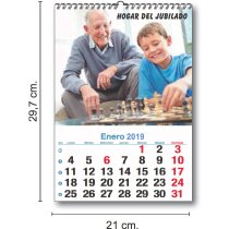 Calendario de pared de papel