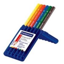 Caja con lápices ergonómicos de colores personalizada Caja con lápices ergonómicos de colores personalizada