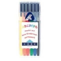 Estuche de 6 plumas de colores personalizado Estuche de 6 plumas de colores personalizado