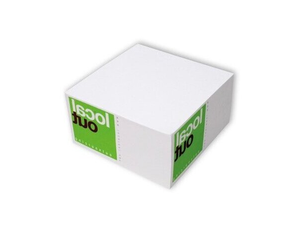 Taco de notas encolado de 10x10 y 500 hojas personalizada Taco de notas encolado de 10x10 y 500 hojas personalizada