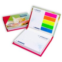 Set Mallapur con notas adhesivas y marcadores