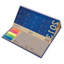 Calendario porta notas de forma de barraca