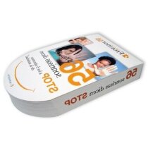 Bloc de notas encolado con forma especial y tapa de cartulina personalizada