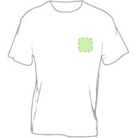 Area marcaje En el pecho izquierda tipo bolsillo