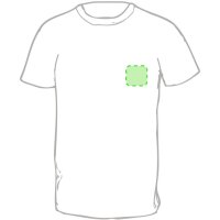 Area marcaje En el pecho tipo bolsillo (izquierda)