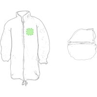 Area marcaje En el pecho izquierda tipo bolsillo