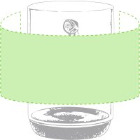 Area marcaje Alrededor de la taza
