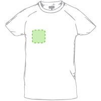 Area marcaje En el pecho derecha tipo bolsillo