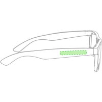 Area marcaje En la patilla izquierda