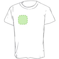 Area marcaje En el pecho derecha tipo bolsillo