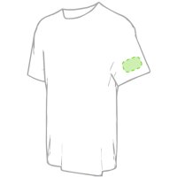 Area marcaje En el pecho derecha tipo bolsillo