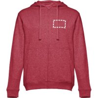Area marcaje Chaqueta con capucha - Pecho
