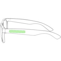 Area marcaje En la patilla derecha