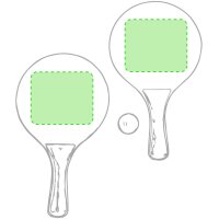 Area marcaje En las palas