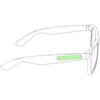 Area marcaje En la patilla izquierda