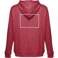 Area marcaje Chaqueta con capucha - Espalda